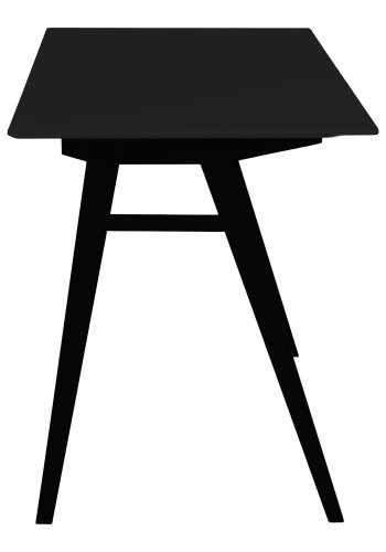 HOUSE NORDIC Vojens skrivebord, rektangulrt - svart MDF og gummitre (120x60)