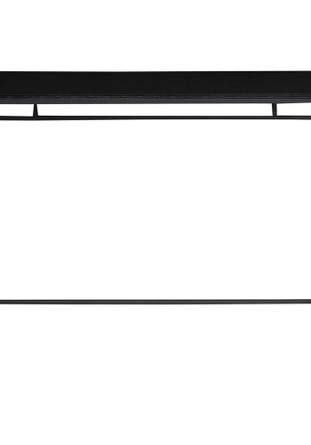HOUSE NORDIC Vita skrivebord - sort melamin og sort stl (100x45)