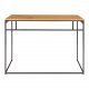 HOUSE NORDIC Vita skrivebord - natur melamin og sort stl (100x45)