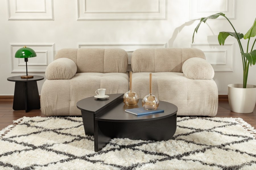 NORDVRK Orion salongbord - svart tremelamin (sett med 2)