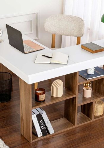 NORDV�RK Vesper � Venezia valn�t, vitt skrivbord