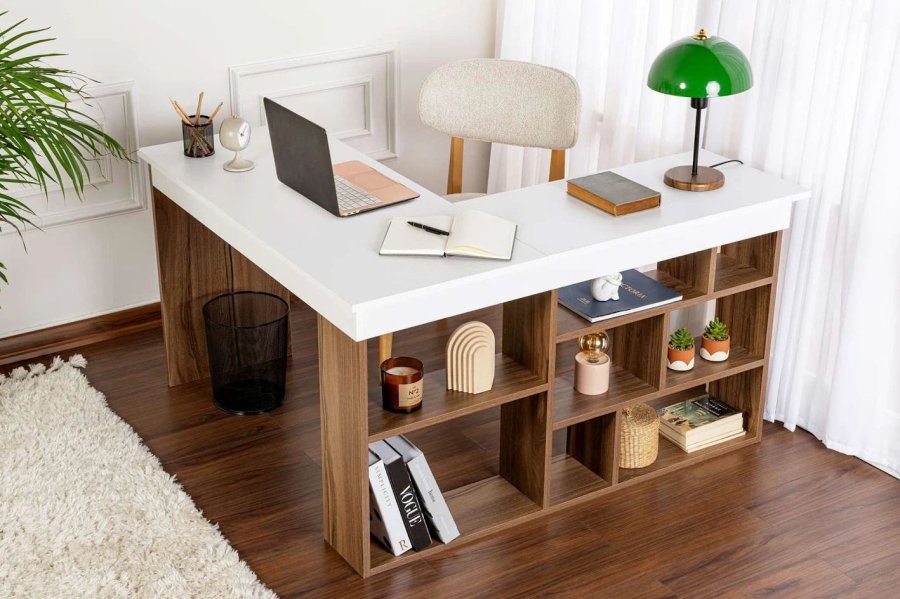 NORDV�RK Vesper � Venezia valn�t, vitt skrivbord