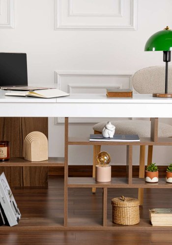 NORDV�RK Vesper � Venezia valn�t, vitt skrivbord