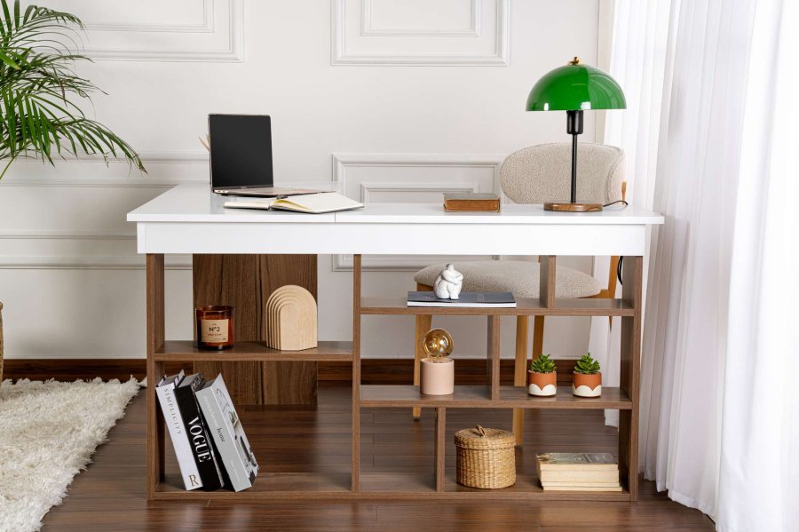 NORDV�RK Vesper � Venezia valn�t, vitt skrivbord