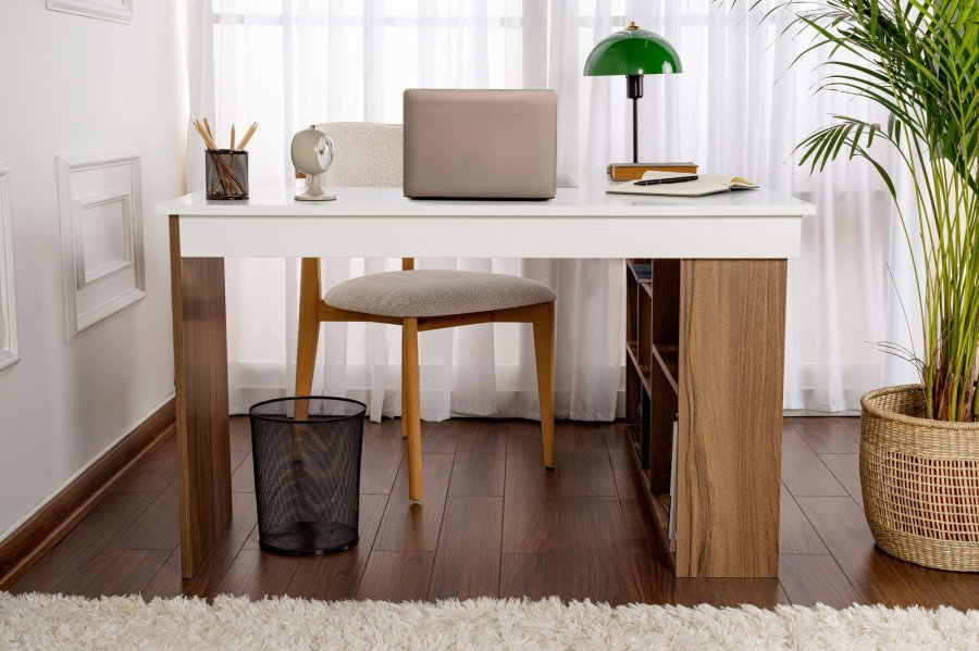 NORDV�RK Vesper � Venezia valn�t, vitt skrivbord