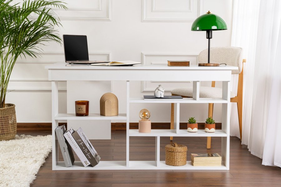 NORDV�RK Vesper - Naturvitt skrivbord