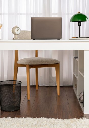 NORDV�RK Vesper - Naturvitt skrivbord