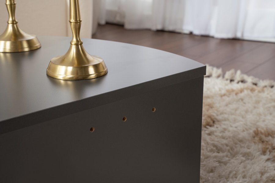 NORDVRK Orion salongbord - antrasittgr melamin (sett med 2)