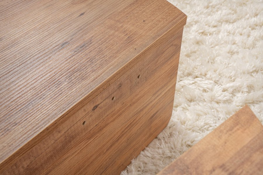 NORDVRK Orion salongbord - Atlantisk furu melamin (sett med 2)