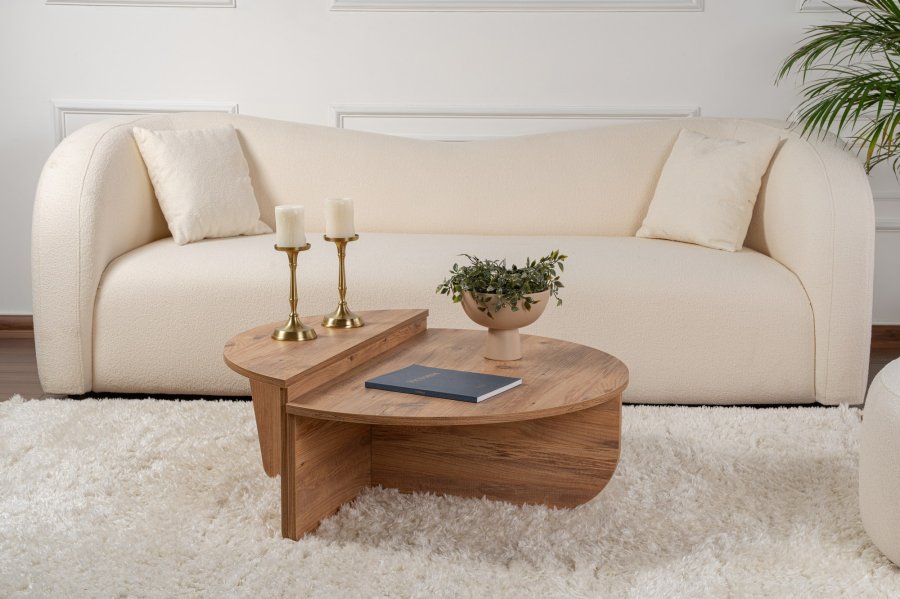 NORDVRK Orion salongbord - Atlantisk furu melamin (sett med 2)