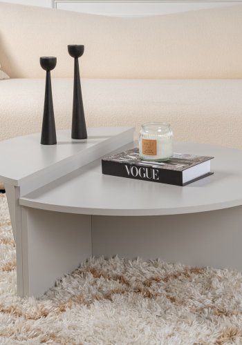 NORDVRK Orion salongbord - gr melamin (sett med 2)