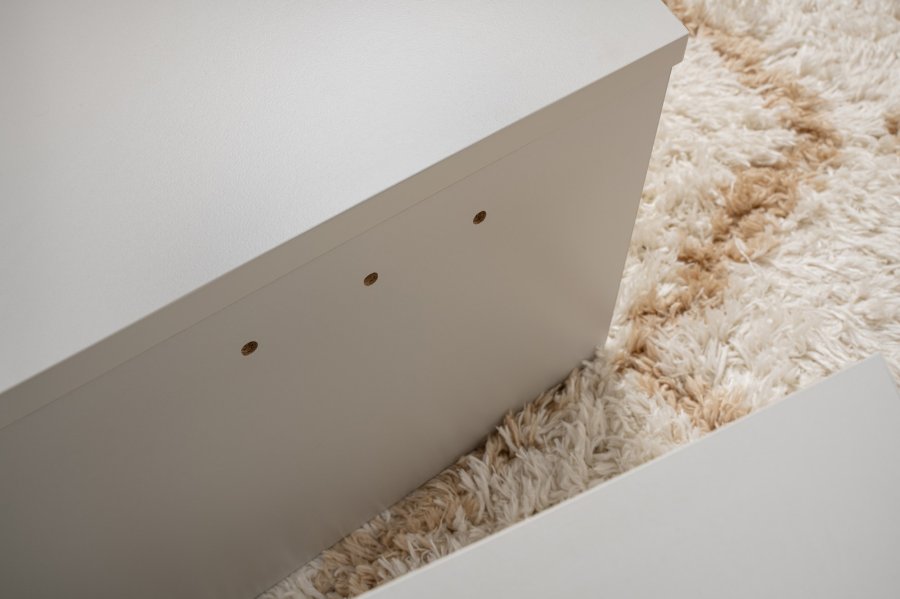 NORDVRK Orion salongbord - gr melamin (sett med 2)