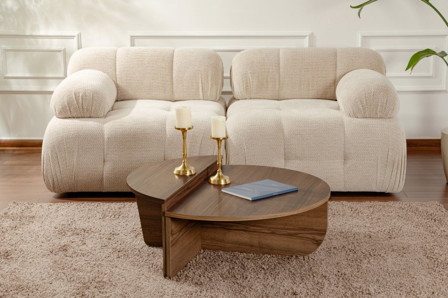 
NORDVÄRK orion sofabord - valnøtt melamin (sett med 2)
