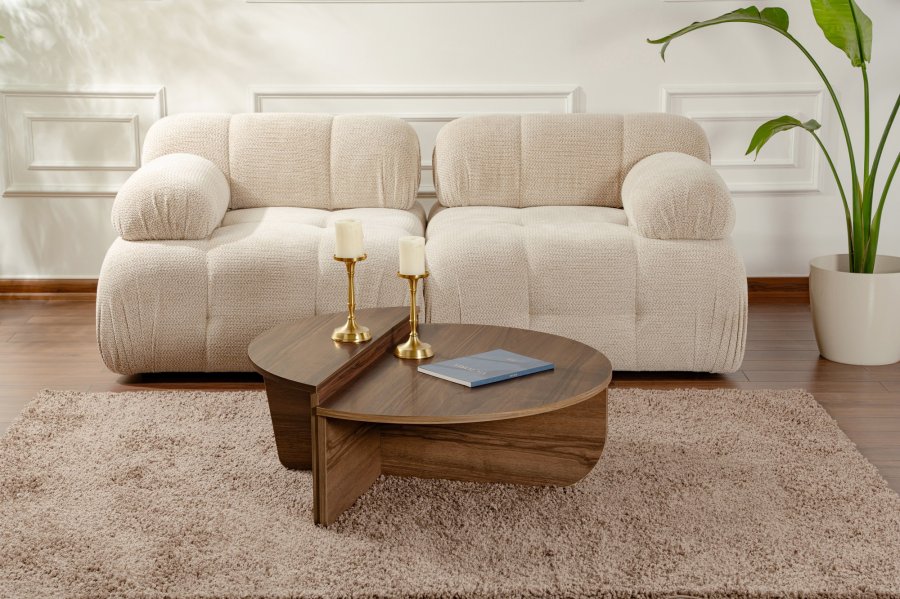 
NORDVÄRK orion sofabord - valnøtt melamin (sett med 2)
