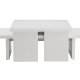 NORDVRK Sanctuary salongbord - hvit tremelamin (sett med 3)