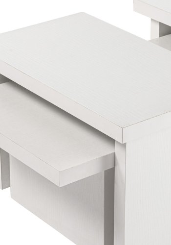 NORDVRK Sanctuary salongbord - hvit tremelamin (sett med 3)