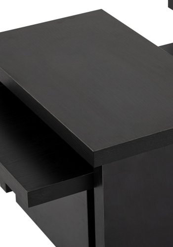 NORDVRK Sanctuary salongbord - svart tremelamin (sett med 3)