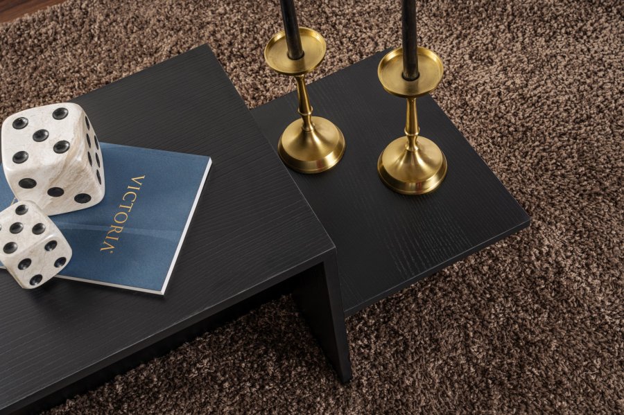 NORDVRK Harmony salongbord, rektangulrt - svart tremelamin (80x40)