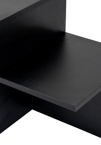 NORDVRK Harmony salongbord, rektangulrt - svart tremelamin (80x40)