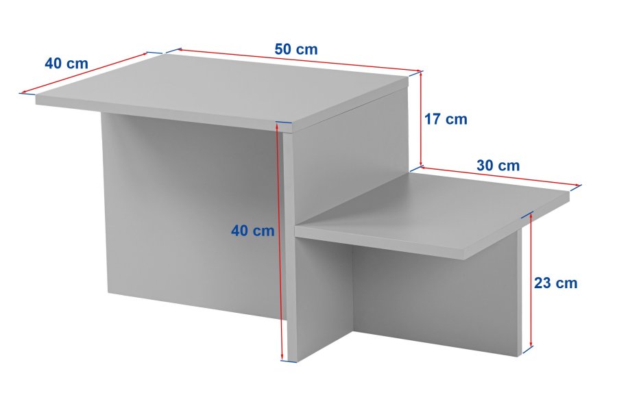 NORDVRK Harmony salongbord, rektangulrt - svart tremelamin (80x40)