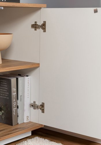 NORDVÄRK Arista - Hvid, konsol i atlantisk fyrretr