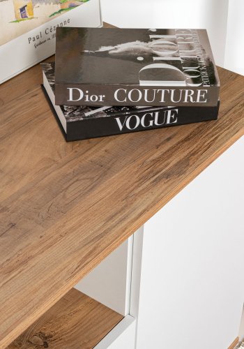 NORDVÄRK Arista - Hvid, konsol i atlantisk fyrretr