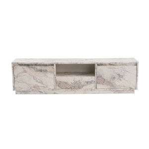 NORDVRK Vanguard TV-bord, w. 3 drrar och 1 fack - Fressia marmor melamin (160x29,5)