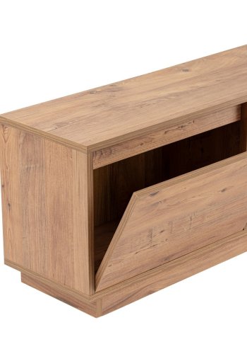 NORDVRK Vanguard TV-bord, m. 3 drer og 1 rom - Atlantic Pine melamin (160x29,5)