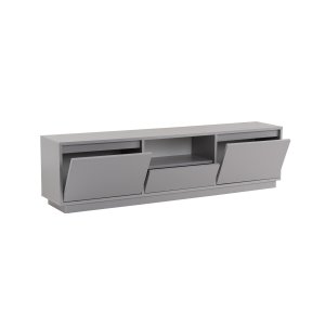 NORDVRK Vanguard TV-bord, w. 3 drrar och 1 fack - gr melamin (160x29,5)