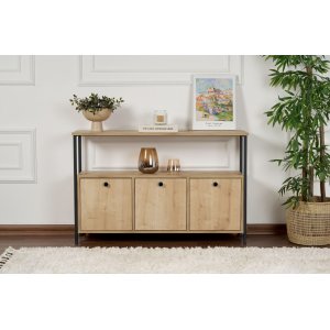 NORDV&Auml;RK Solace - Eik, Sort konsoll