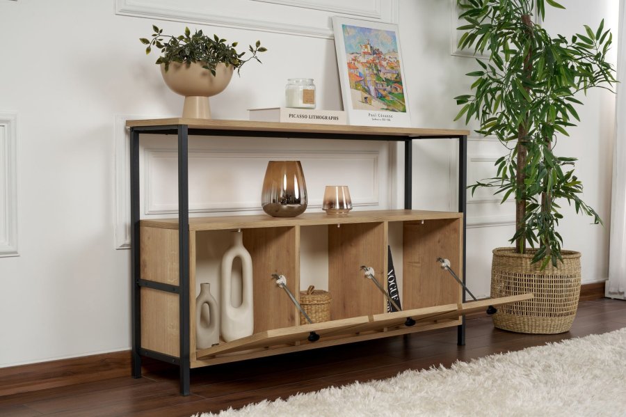 NORDV&Auml;RK Solace - Eik, Sort konsoll