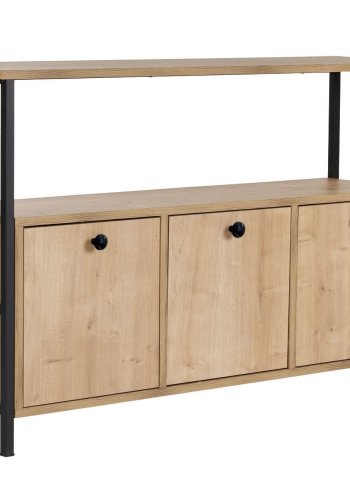 NORDV&Auml;RK Solace - Eik, Sort konsoll