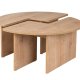 NORDVRK Moira sofabord, rundt - eikefarget melamin (90)
