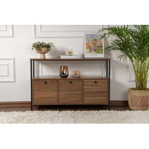 NORDV&Auml;RK Solace - Venezia Walnut, Black Console