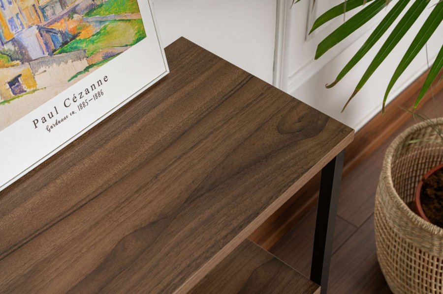NORDV&Auml;RK Solace - Venezia Walnut, Black Console