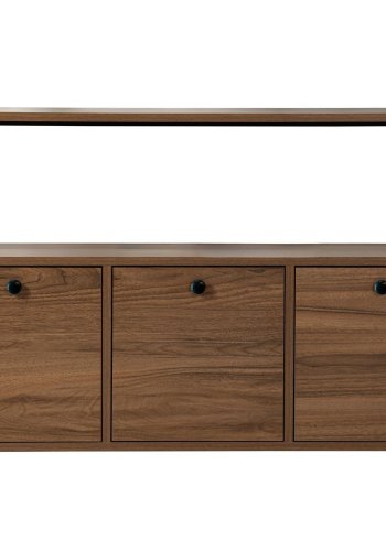 NORDV&Auml;RK Solace - Venezia Walnut, Black Console