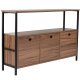 NORDV&Auml;RK Solace - Venezia Walnut, Black Console