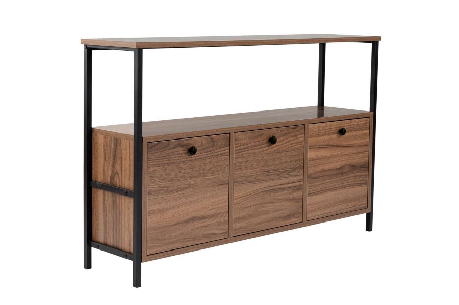 NORDV&Auml;RK Solace - Venezia Walnut, Black Console