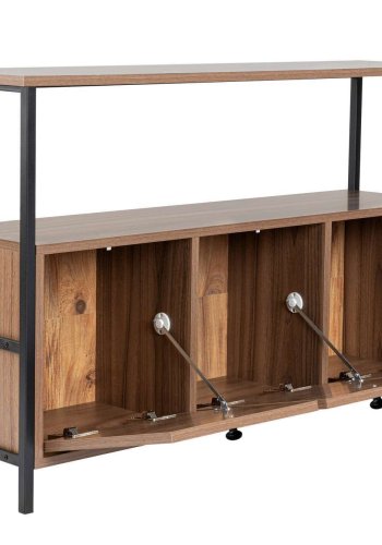 NORDV&Auml;RK Solace - Venezia Walnut, Black Console