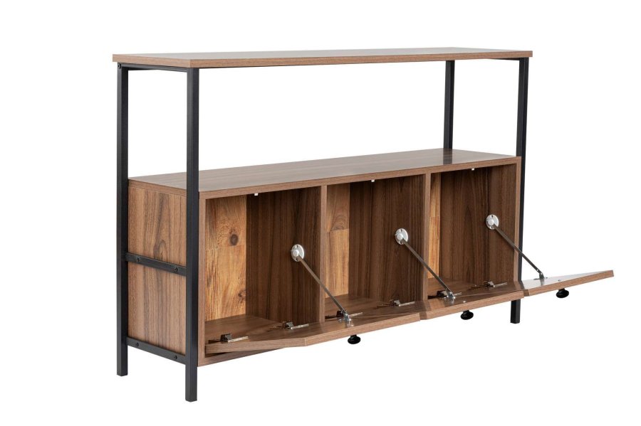 NORDV&Auml;RK Solace - Venezia Walnut, Black Console