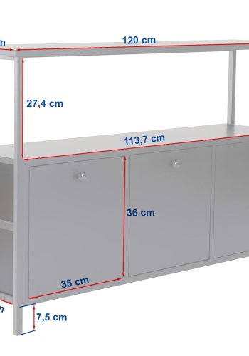 NORDV&Auml;RK Solace - Venezia Walnut, Black Console