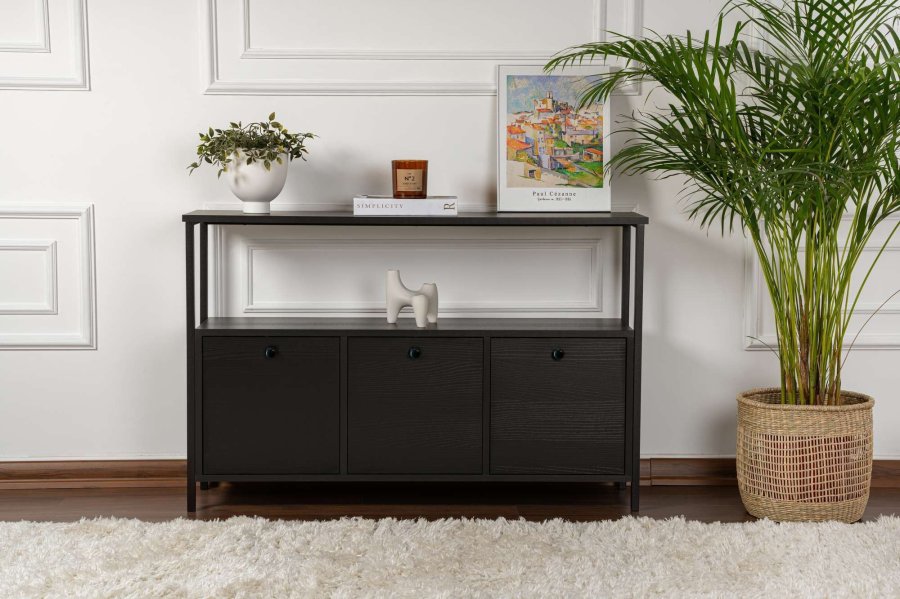 NORDV&Auml;RK Solace - Wood Black, Black Console