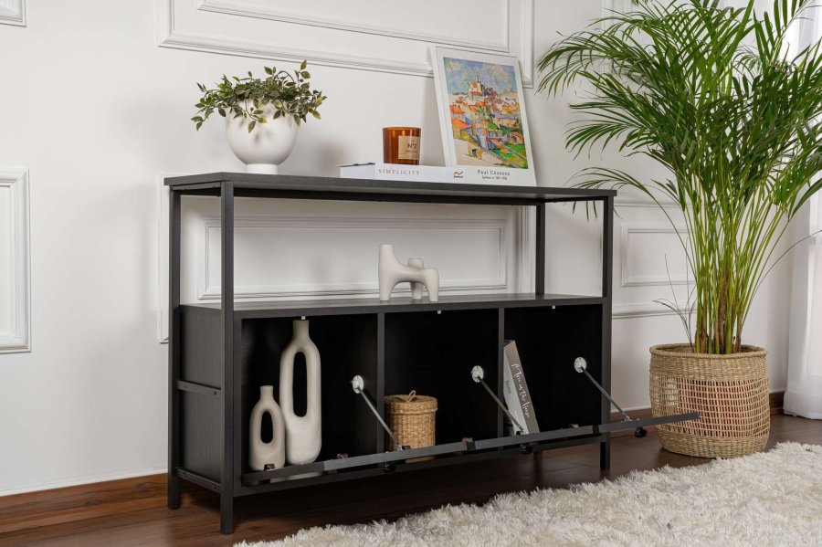 NORDV&Auml;RK Solace - Wood Black, Black Console