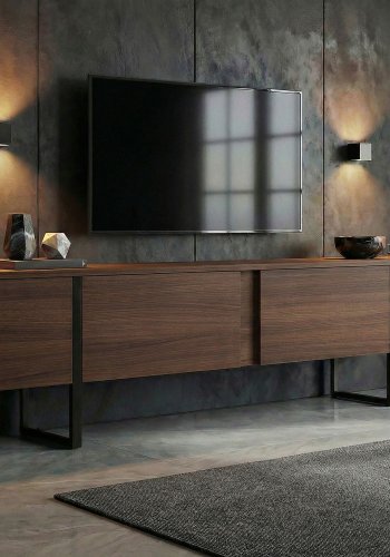 FUNZI LIVING Onera � Milano valn�tt, svart TV-stativ