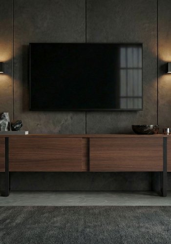 FUNZI LIVING Onera � Milano valn�tt, svart TV-stativ