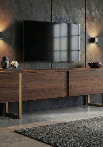 FUNZI LIVING Onera � Milano valn�tt, gullfarget TV-stativ