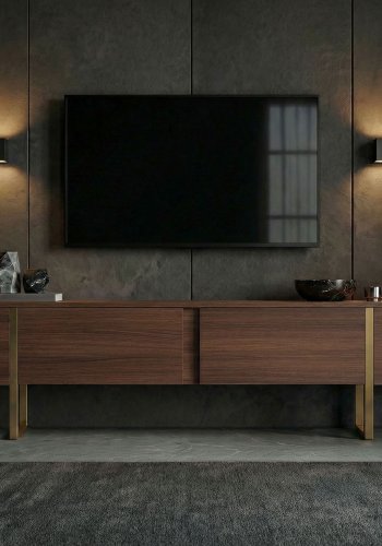 FUNZI LIVING Onera � Milano valn�tt, gullfarget TV-stativ