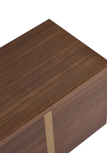 FUNZI LIVING Onera  Milano Valn&ouml;t, Guldf&auml;rgad TV-b&auml;nk