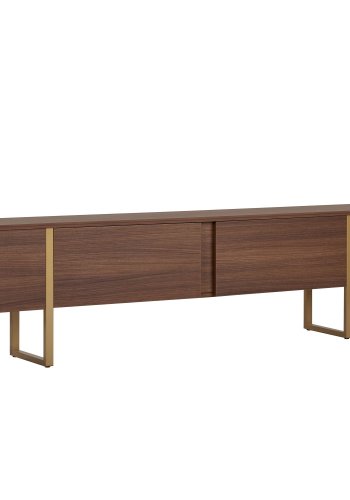 FUNZI LIVING Onera  Milano Valn&ouml;t, Guldf&auml;rgad TV-b&auml;nk