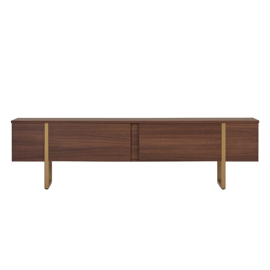 FUNZI LIVING Onera  Milano Valn&ouml;t, Guldf&auml;rgad TV-b&auml;nk